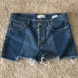 Denim shorts